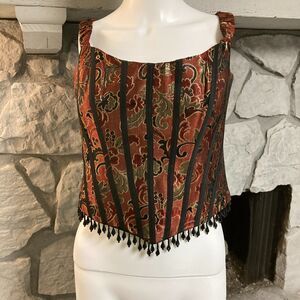 Vintage Lillie Rubin Corset with Boning and Beading